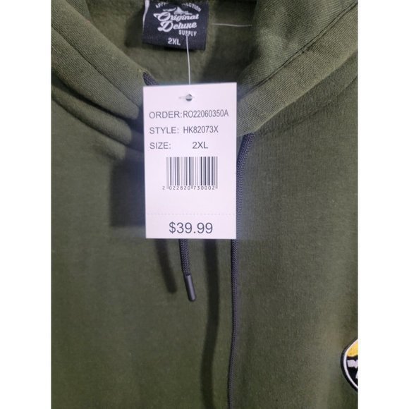 Men 2XL Green Pullover Hoodie Green Explore Embroidered Patch‎ Fleece NEW $39.99 - Picture 5 of 8